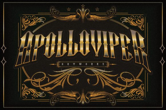 Alifapolloviper: The Blackletter Font for Personalized Design