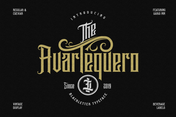 Avartequero: A Bold Blackletter Font for Modern Design