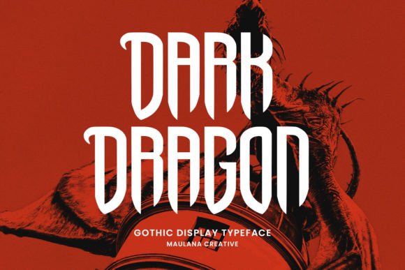 Dark Dragon: Commanding Attention with Blackletter Style