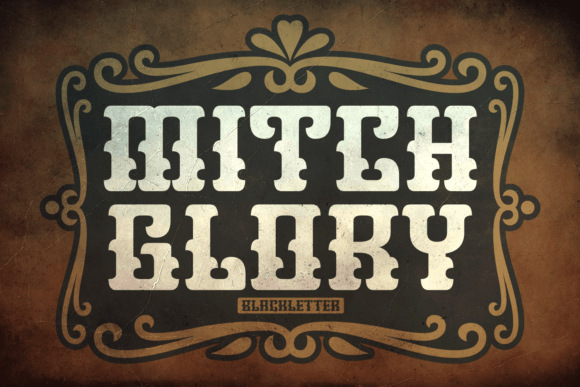 Exploring Mitch Glory: A Bold Blackletter Revival