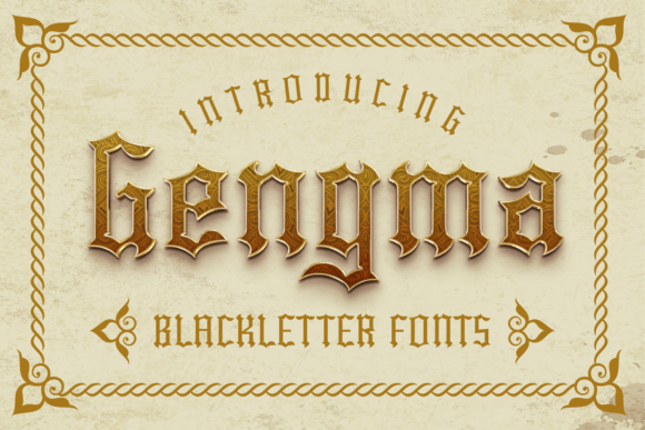 Gengma: A Blackletter Typeface for Modern Branding