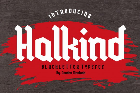 Halkind: The Blackletter Font for Modern Luxury