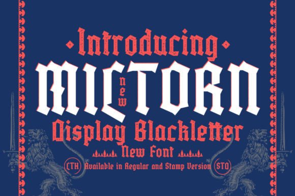 Miltorn: A Bold Blackletter Typeface for Modern Branding