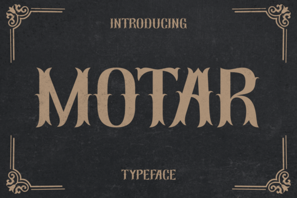 Motar: Crafting Bold Identity with Vintage Blackletter Style