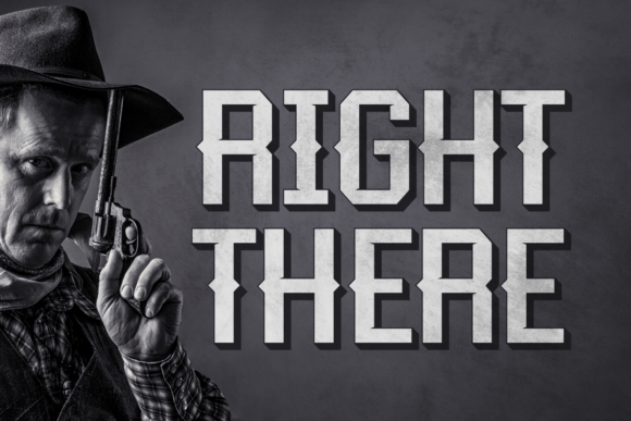 Right There: A Blackletter Font for Modern Creators